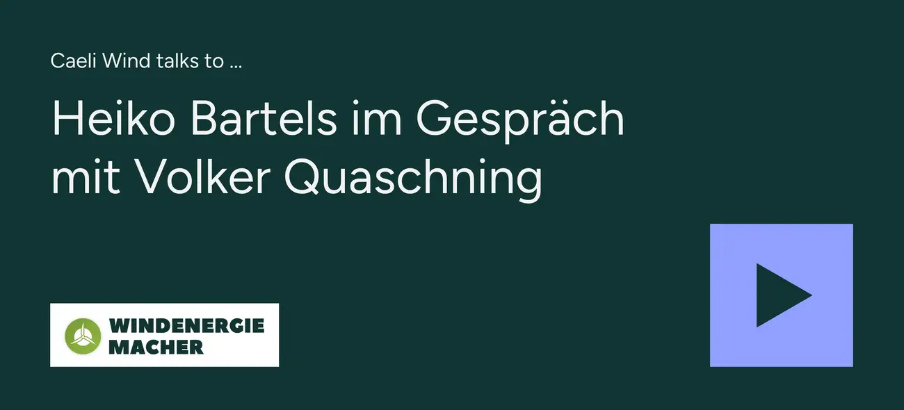 Vorschaubild eines Podcast-Interviews mit Heiko Bartels und Volker Quaschning im Windenergie.Macher Podcast.